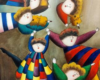 JOYCE ROYBAL PAINTING ON CANVAS