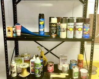 Chemicals (yard and paint), etc.