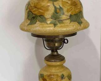 Hurricane Floral Lamp