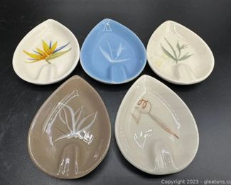 Mid Century Winfield Santa Monica California Pottery Ashtrays