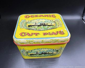 Oceanic Cut Plug Tobacco Tin