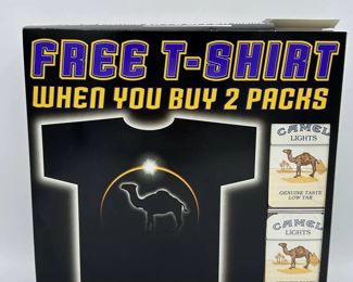 Vintage Joe Camel Cigarettes Pocket T Shirt with Original Box