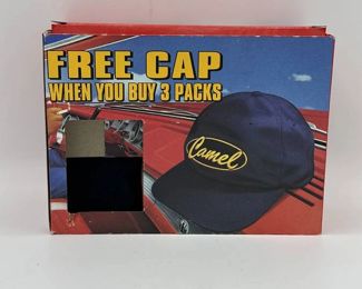 Vintage Navy Blue Camel Cigarette Cap