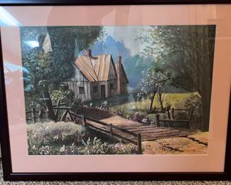 Framed artwork by Archie Campbell