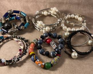 Assorted costume jewelry 