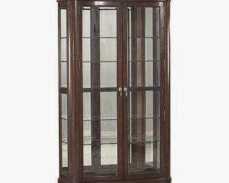 Haverty's Sterling Heights Collection, Dark Cherry Display Curio Cabinet - 0-4000-0787 - Retails for $949.99.