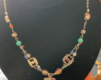 Jewelry made by the artist's daughter