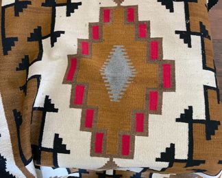 Navajo rug, moderate condition