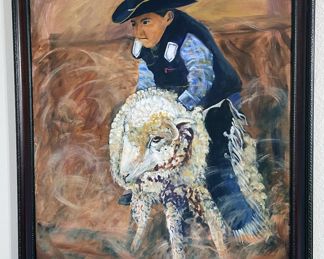 Paintings by the artist, Ralph Sena