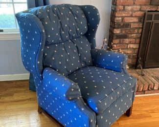 Cushioned Wingback Chair