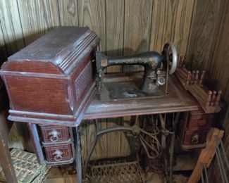 antique Singer sewing machine