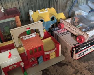 1970s-1980s vintage Fisher Price playsets