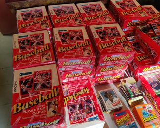 1989-1990 Topps baseball cards loose and sealed packages