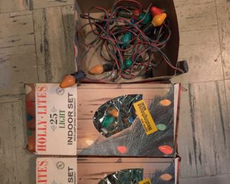 vintage Christmas lights