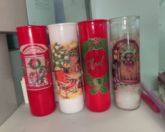 1970s Christmas novena candles