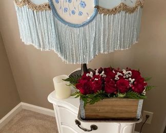 Blue Lamp in Antique Bell Epoque Style