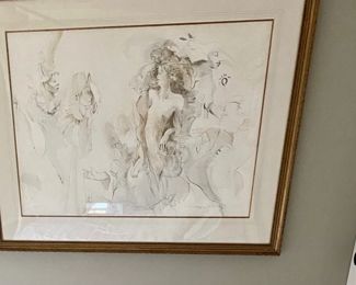Masquerade by Juergen Görg -rare and sold out lithograph
