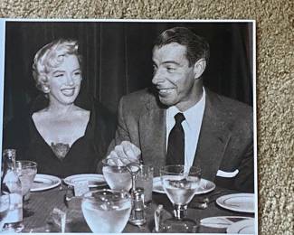 Historic Art Library Photographic Print Heavy Paper Marilyn with Joe DiMaggio