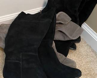 Black and Gray Boots