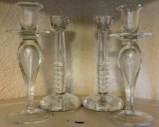 Glass Candlesticks