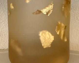 Art Bowl with Gold Flecks