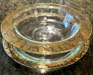 Hand Painted Bowl & Underplate