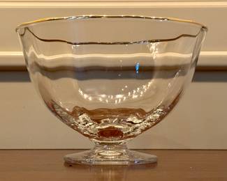 Gold Rim Fruit Bowl