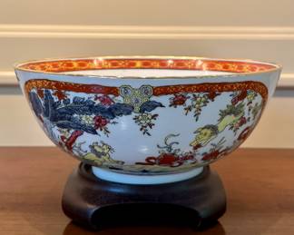 Asian Inspired Bowl on Stand