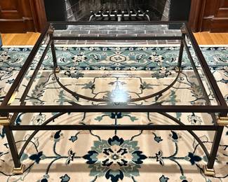 Glass & Iron Coffee Table