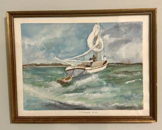 Watercolor, Signed