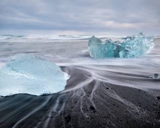 All photography is large scale and affixed to foam board