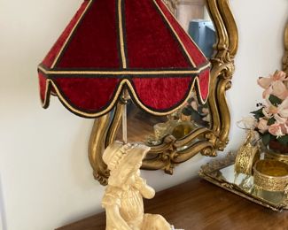 Porcelain Statue Table Lamp

