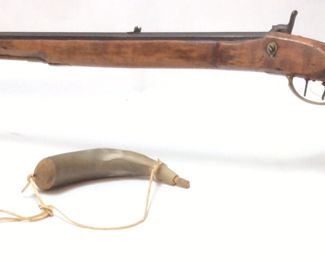 SOLOMON H. WARD PERCUSSION RIFLE, CIRCA 1870, JAMESTOWN,NC GUN SCHOOL ON BARREL
