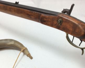 SOLOMON H. WARD PERCUSSION RIFLE, CIRCA 1870, JAMESTOWN,NC GUN SCHOOL ON BARREL
