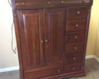 KELLER FURNITURE CHERRY WARDROBE