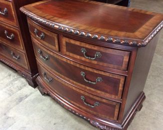 4 PIECE MAHOGANY CHIPPENDALE STYLE BEDROOOM SUITE,