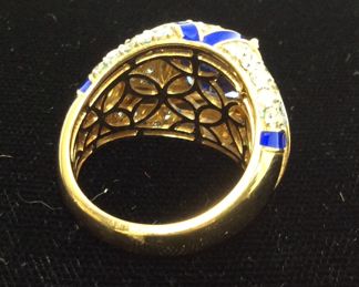 18KT GOLD TANZANITE & DIAMOND RING, SIZE 7,
2.95ct TANZANITE, 1.13ct DIAMONDS, 10.4g,
GAL APPRAISAL $18,200, 
