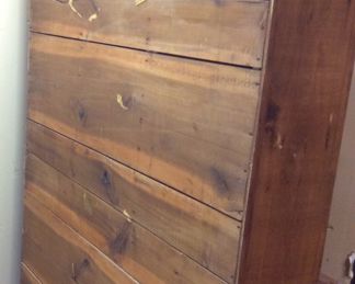 VTG. WOODEN CUPBOARD FILING CABINET,