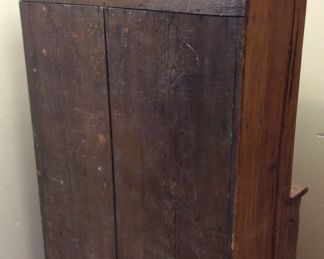 VTG. OPEN SHELF STEP BACK CUPBOARD,