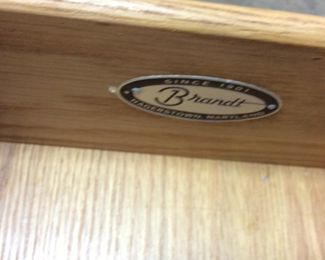 BRANDT FURNITURE DROP LEAF END TABLE