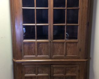 ANTIQUE CORNER CUPBOARD, CIRCA 1780-1810, YADKIN COUNTY,