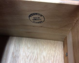 VTG. HUDSON HOUSE SOLID CHERRY CHEST