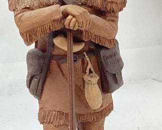 TOM CLARK SIGNED, 1983 DANIEL BOONE SCUPLTURE, 14''