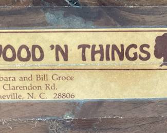 WOOD ‘N THINGS CARVED BIRD SCULPTURE