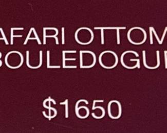 JOSHUA STEINBERG SAFARI OTTOMAN BULLDOG