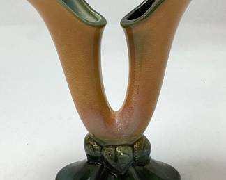 HULL POTTERY MEDLEY DOUBLE CORNUCOPIA