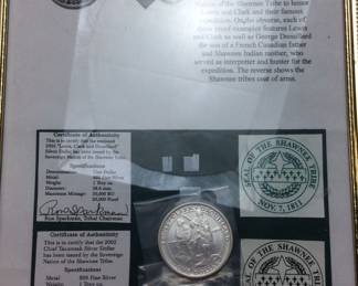 2003 SHAWNEE NATION PROOF SILVER DOLLARS