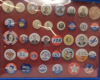 VINTAGE POLITICAL BUTTONS