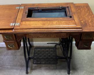VTG. TREADLE SEWING MACHINE