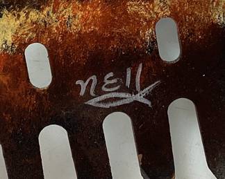 VTG. HAND PAINTED HAND SAW,